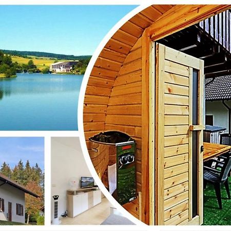 Seepark Kirchheim Ferienhaus Bei Vera Mit Sauna Exterior photo