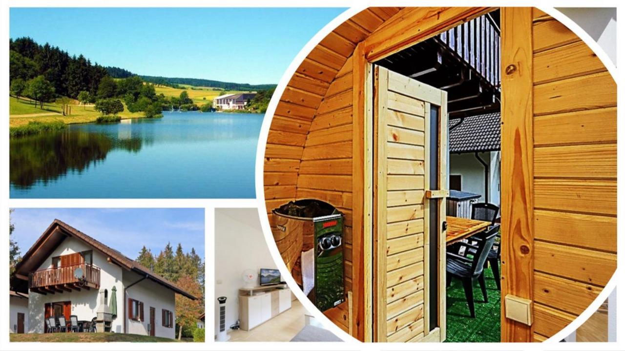 Seepark Kirchheim Ferienhaus Bei Vera Mit Sauna Exterior photo